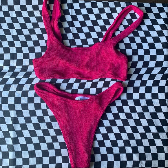 Youswim Swim Youswim Aplomb Cheeky Two Piece In Cosmic Pink 39